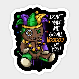 Voodoo MArdi Gras Sticker